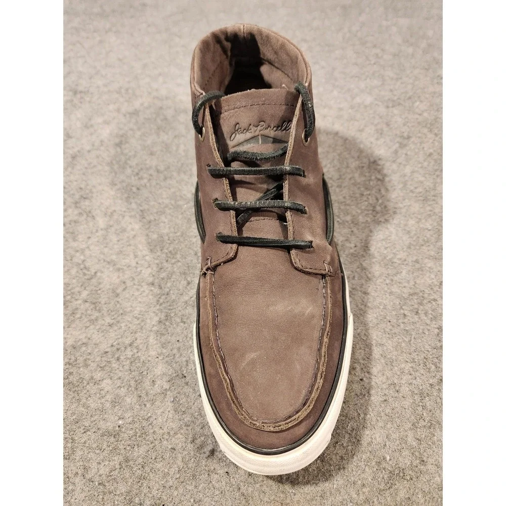 Converse Jack Purcell Shoes Mens Size 8.5 Brown Leather Boat Chukka Lined Casual